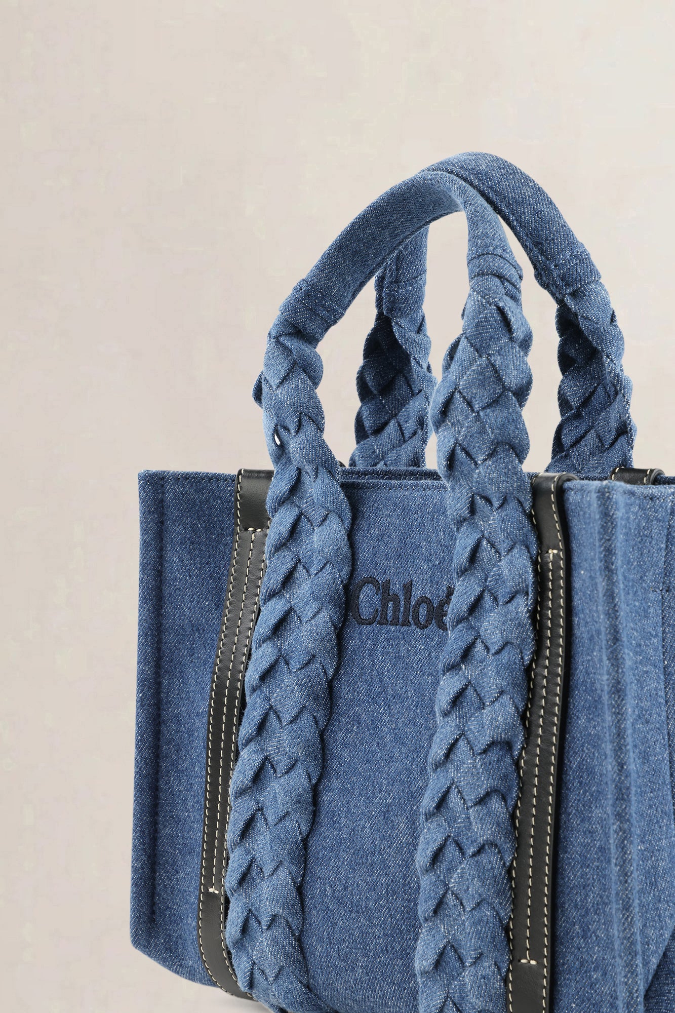 Chloé Denim Woody Small Crossbody Bag