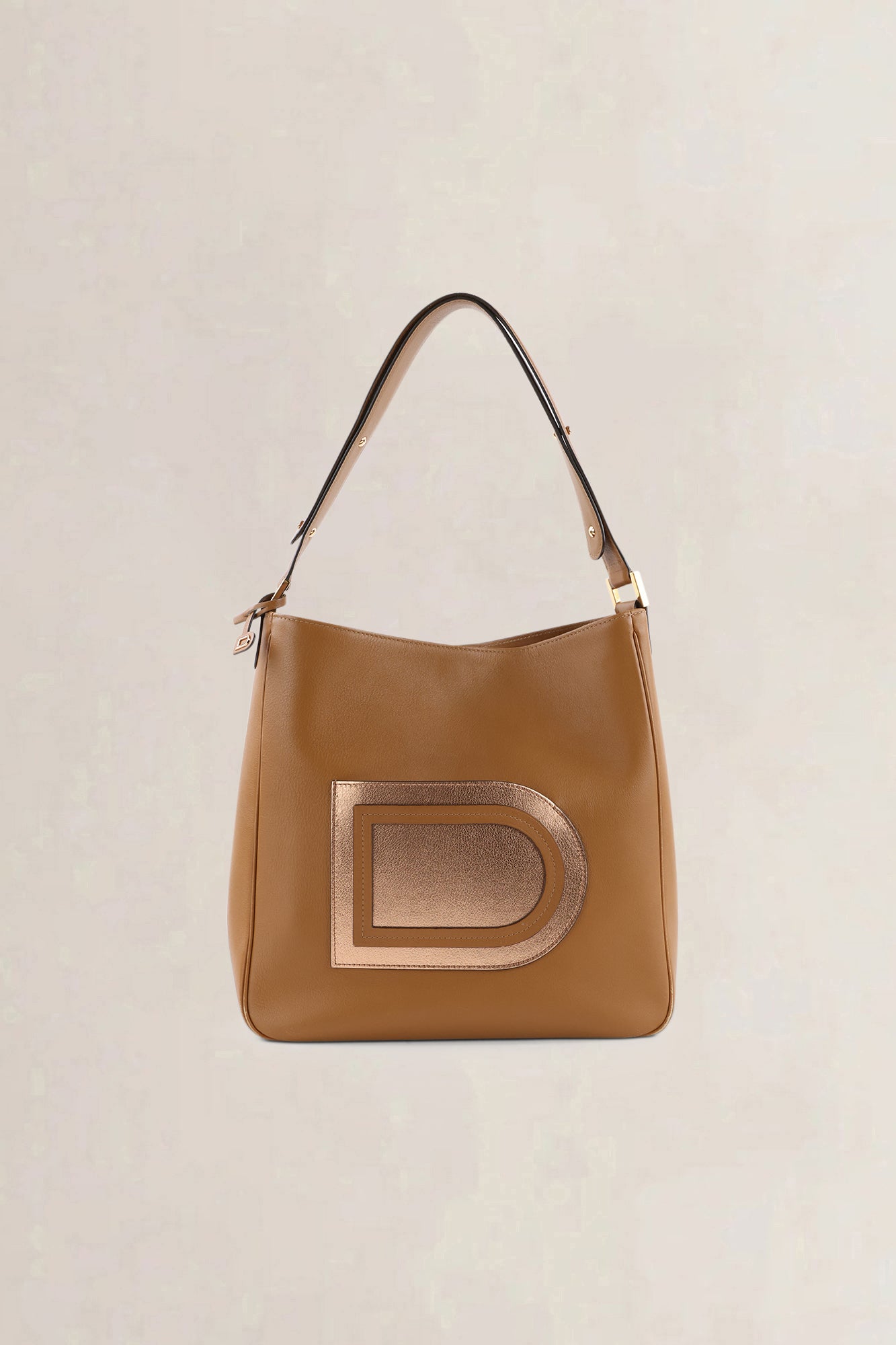 Delvaux Cognac Louise Hobo Shoulder Bag