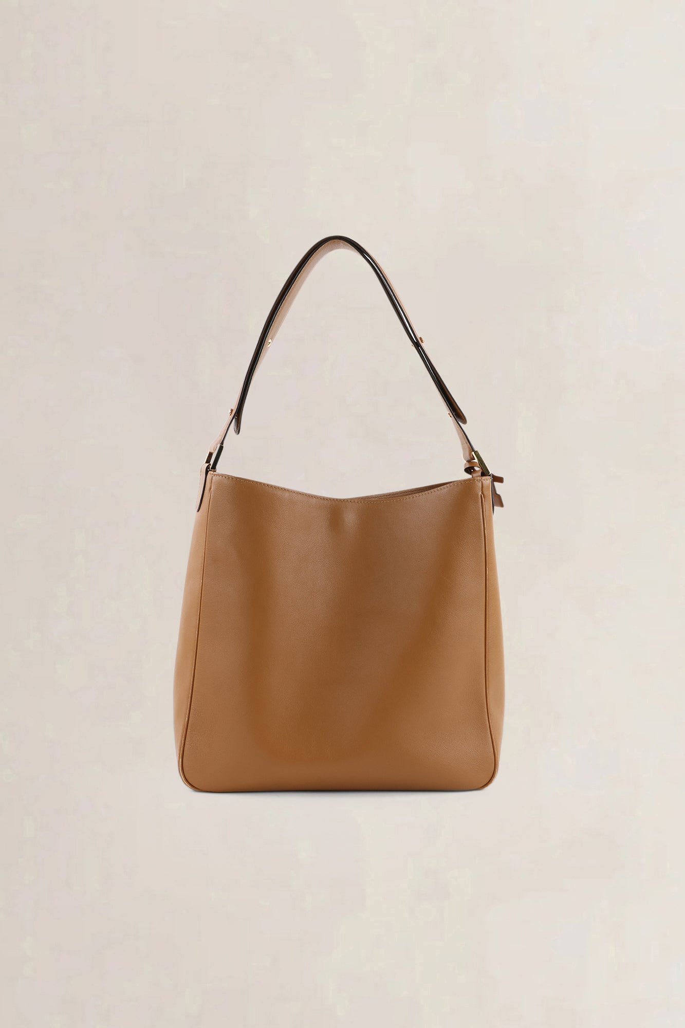 Delvaux Cognac Louise Hobo Shoulder Bag
