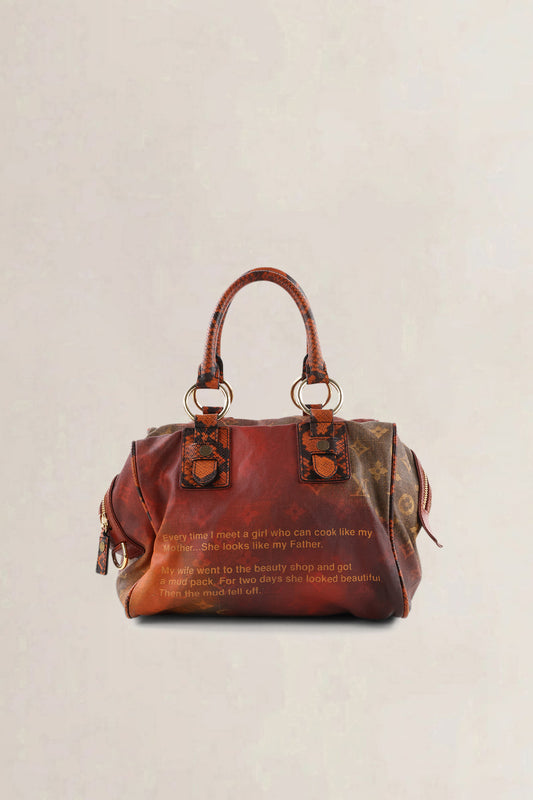 Louis Vuitton x Richard Prince Mancrazy Jokes Top Handle Bag