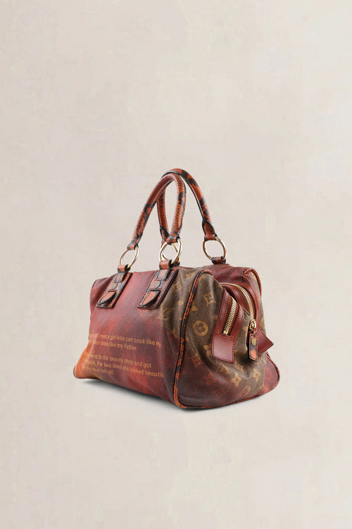 Louis Vuitton x Richard Prince Mancrazy Jokes Top Handle Bag