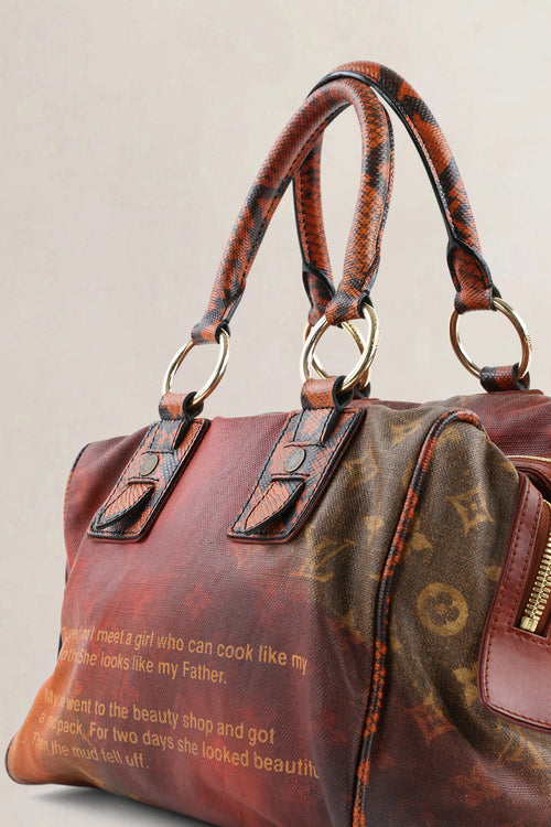 Louis Vuitton x Richard Prince Mancrazy Jokes Top Handle Bag