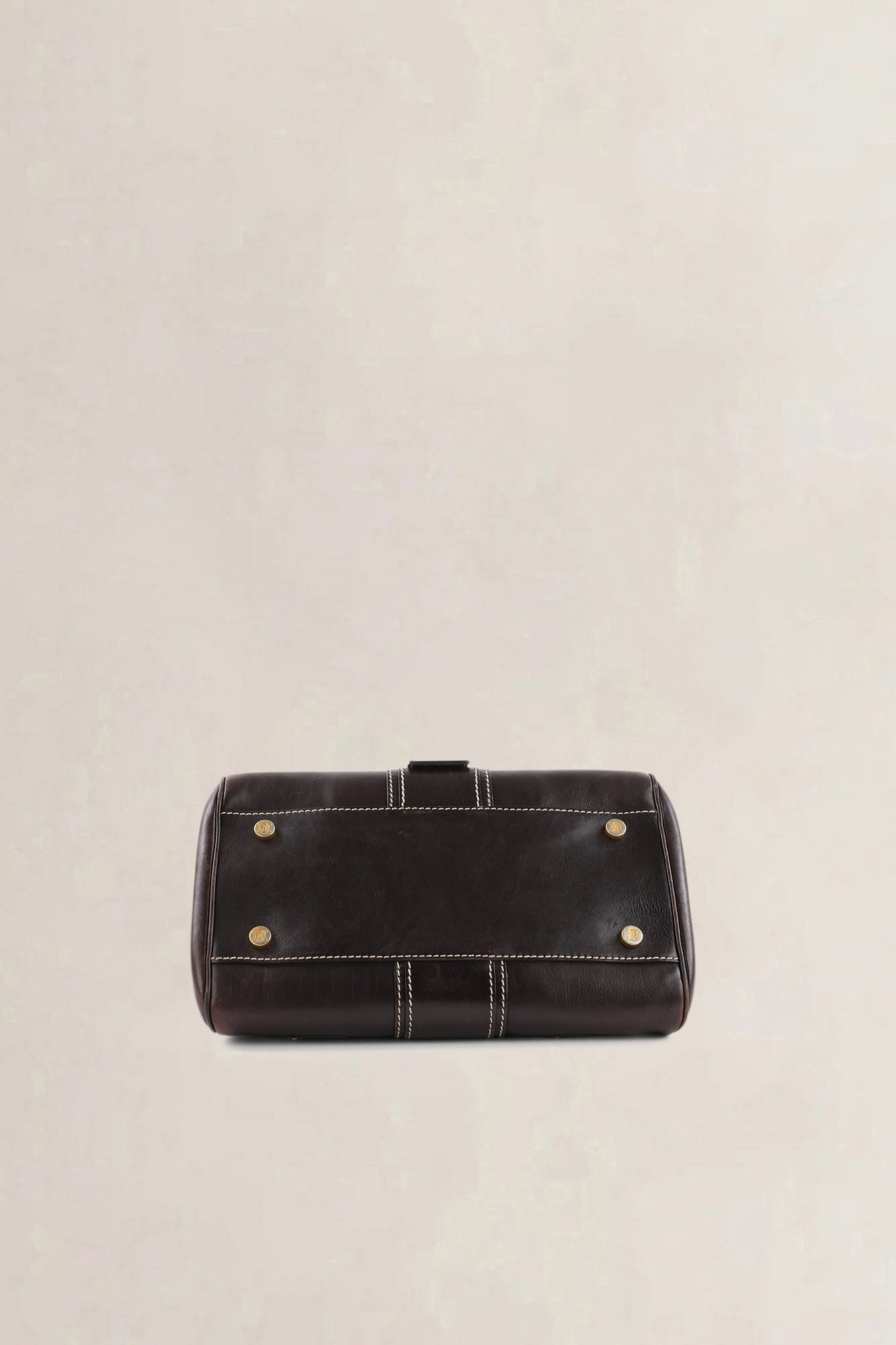 Celine Brown Ella Frame Vintage Top Handle Bag