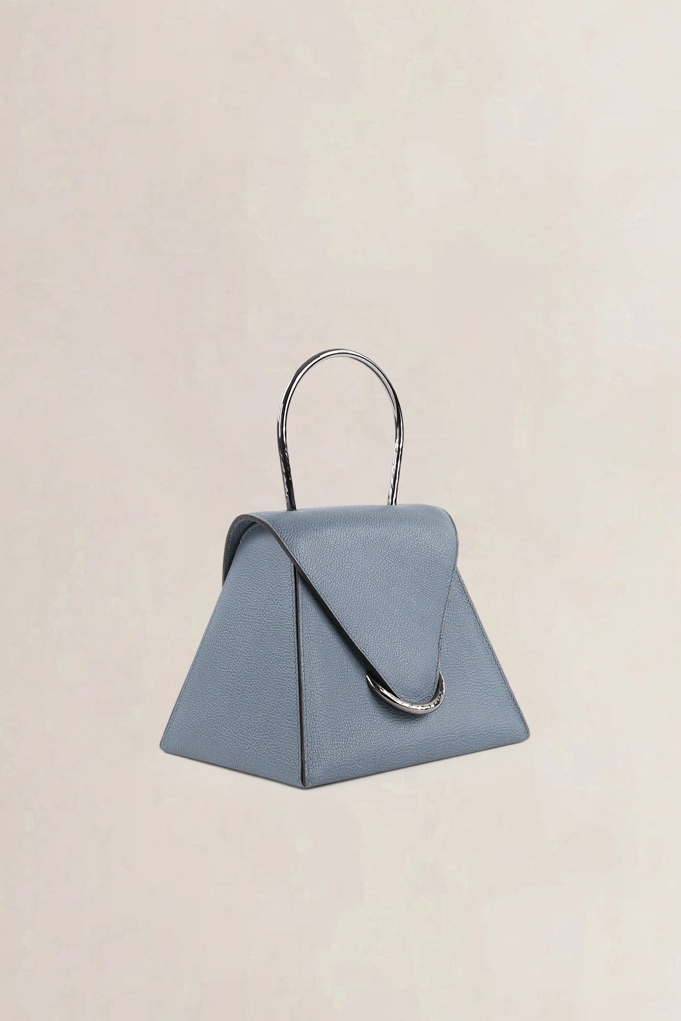 Delvaux Light Blue Jumping Calf Ut Top Handle Bag