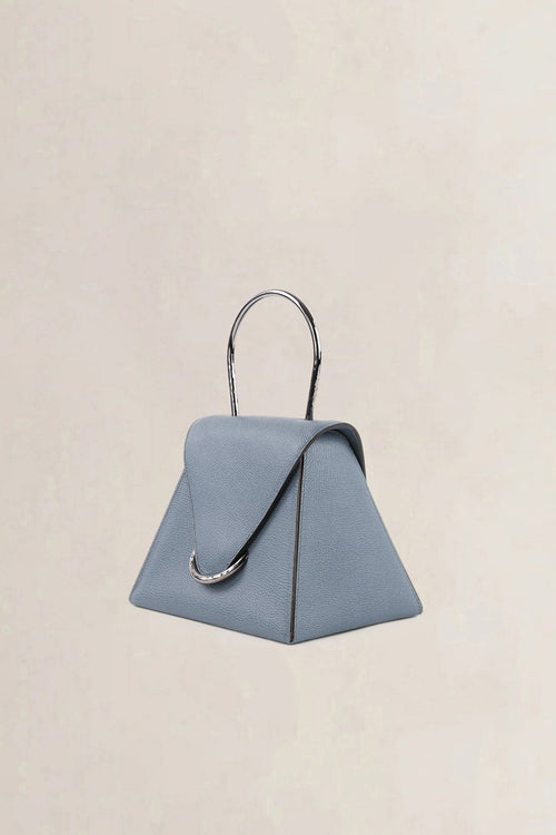 Delvaux Light Blue Jumping Calf Ut Top Handle Bag