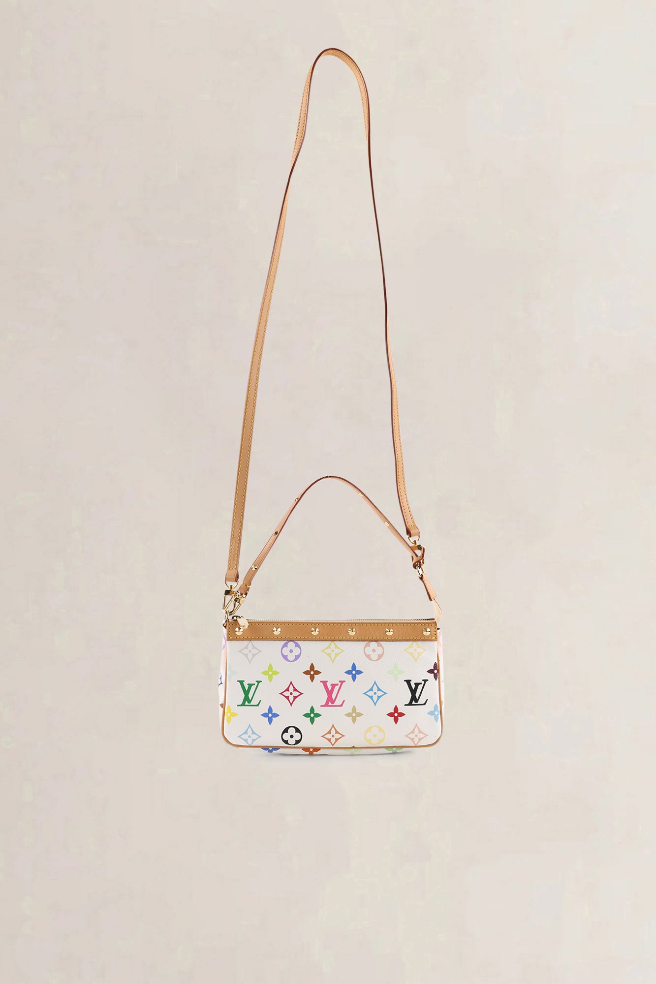 Louis Vuitton x Takashi Murakami White Monogram Multicolore Crossbody Bag