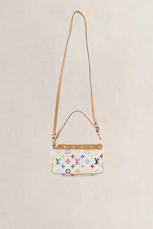 Louis Vuitton x Takashi Murakami White Monogram Multicolore Crossbody Bag