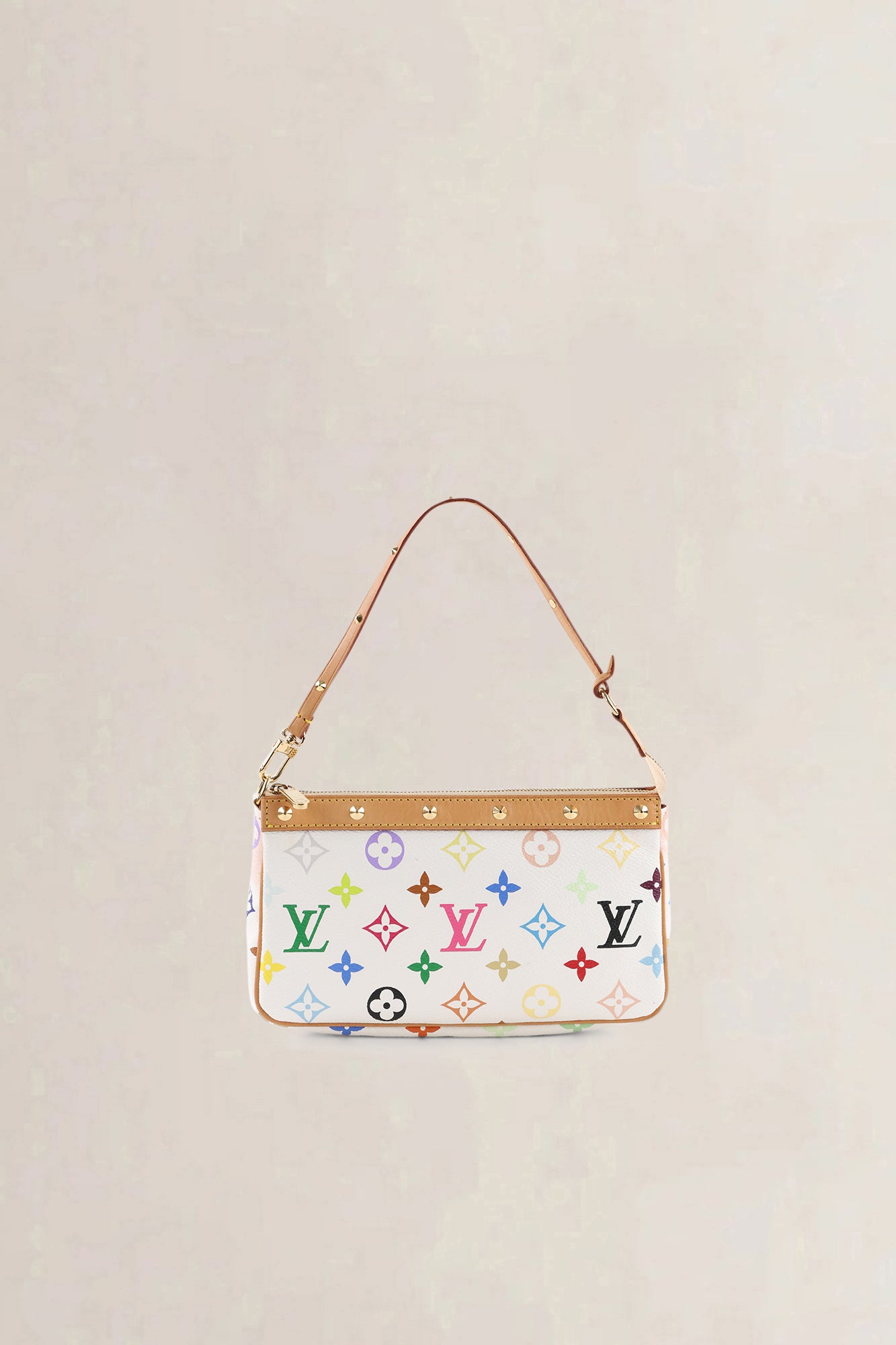 Louis Vuitton x Takashi Murakami White Monogram Multicolore Crossbody Bag