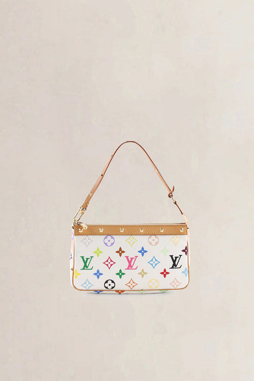 Louis Vuitton x Takashi Murakami White Monogram Multicolore Crossbody Bag