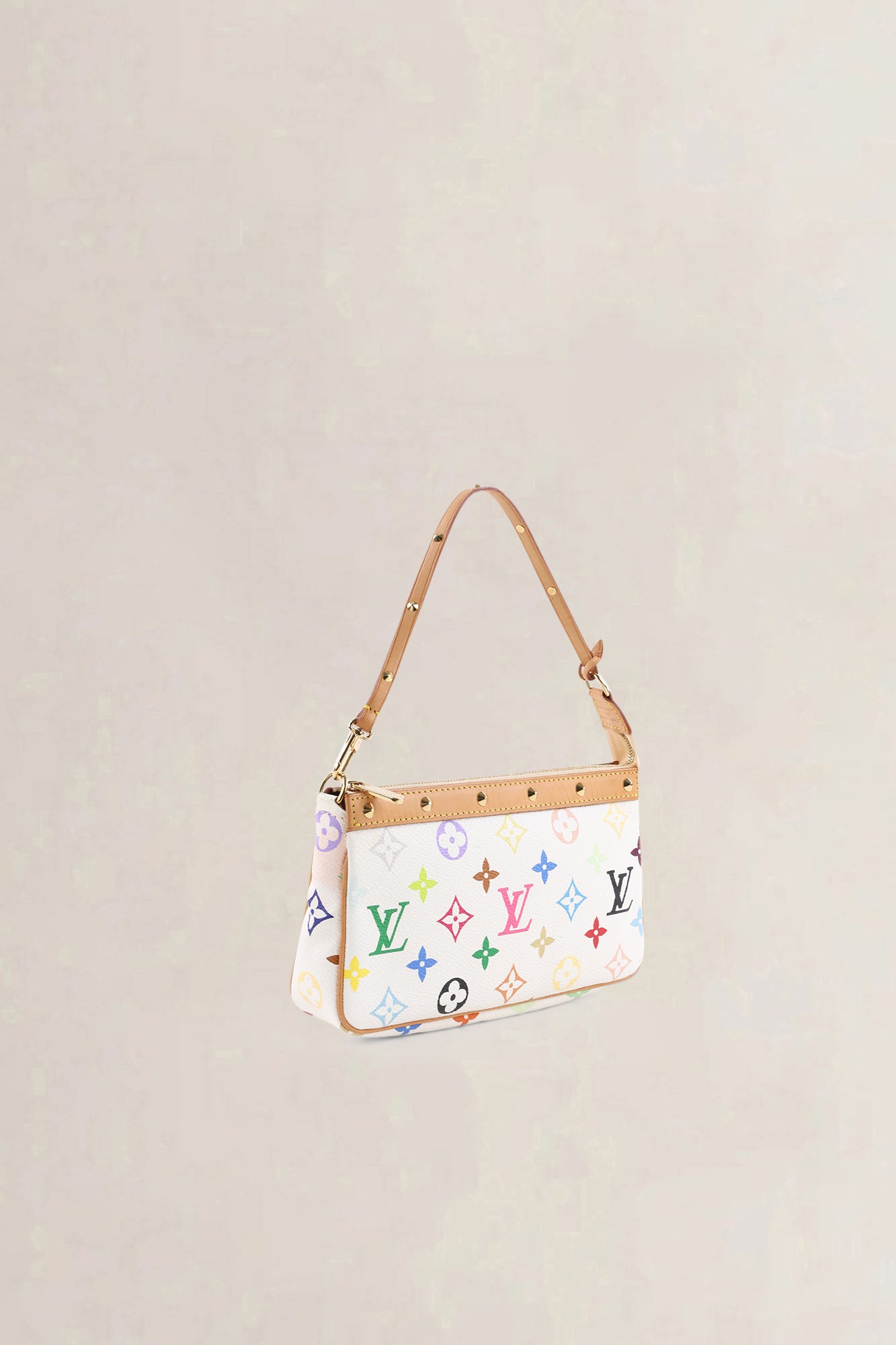 Louis Vuitton x Takashi Murakami White Monogram Multicolore Crossbody Bag