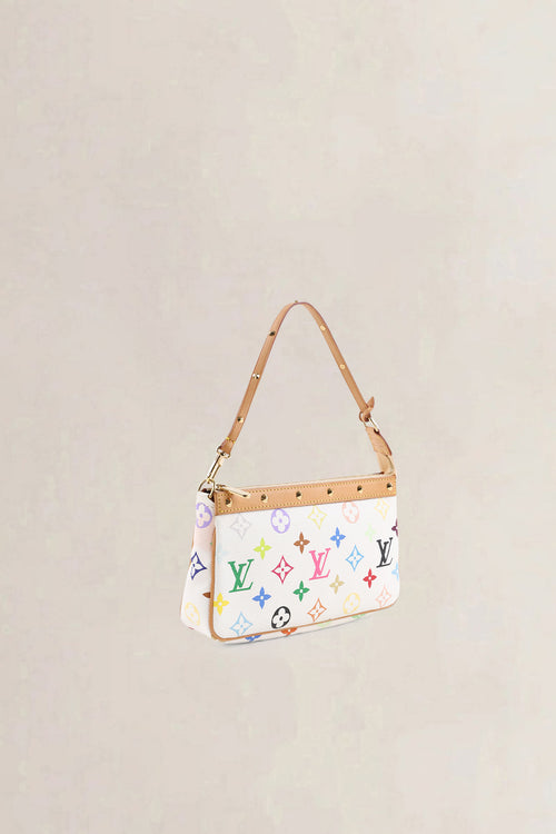 Louis Vuitton x Takashi Murakami White Monogram Multicolore Crossbody Bag