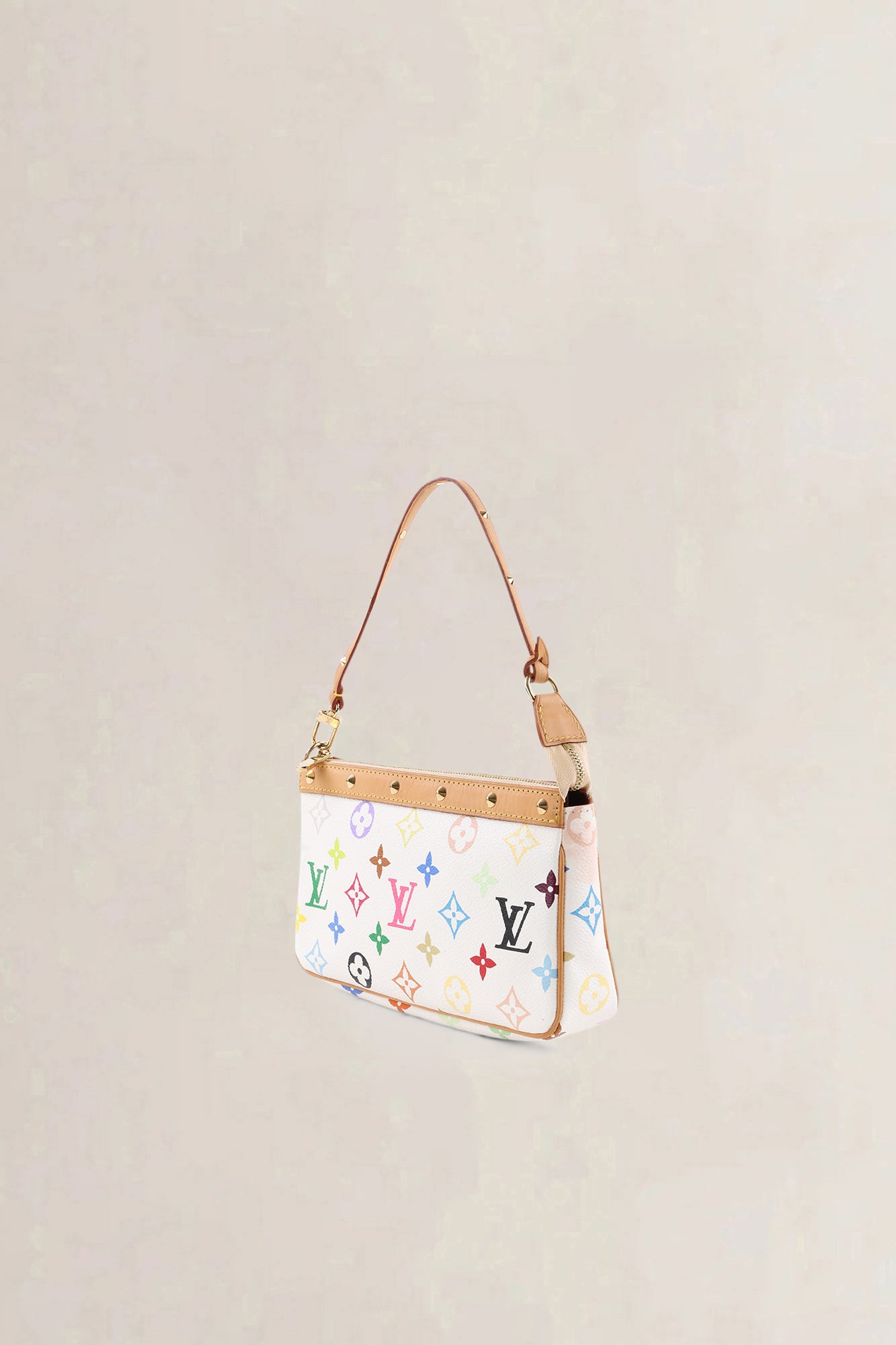 Louis Vuitton x Takashi Murakami White Monogram Multicolore Crossbody Bag
