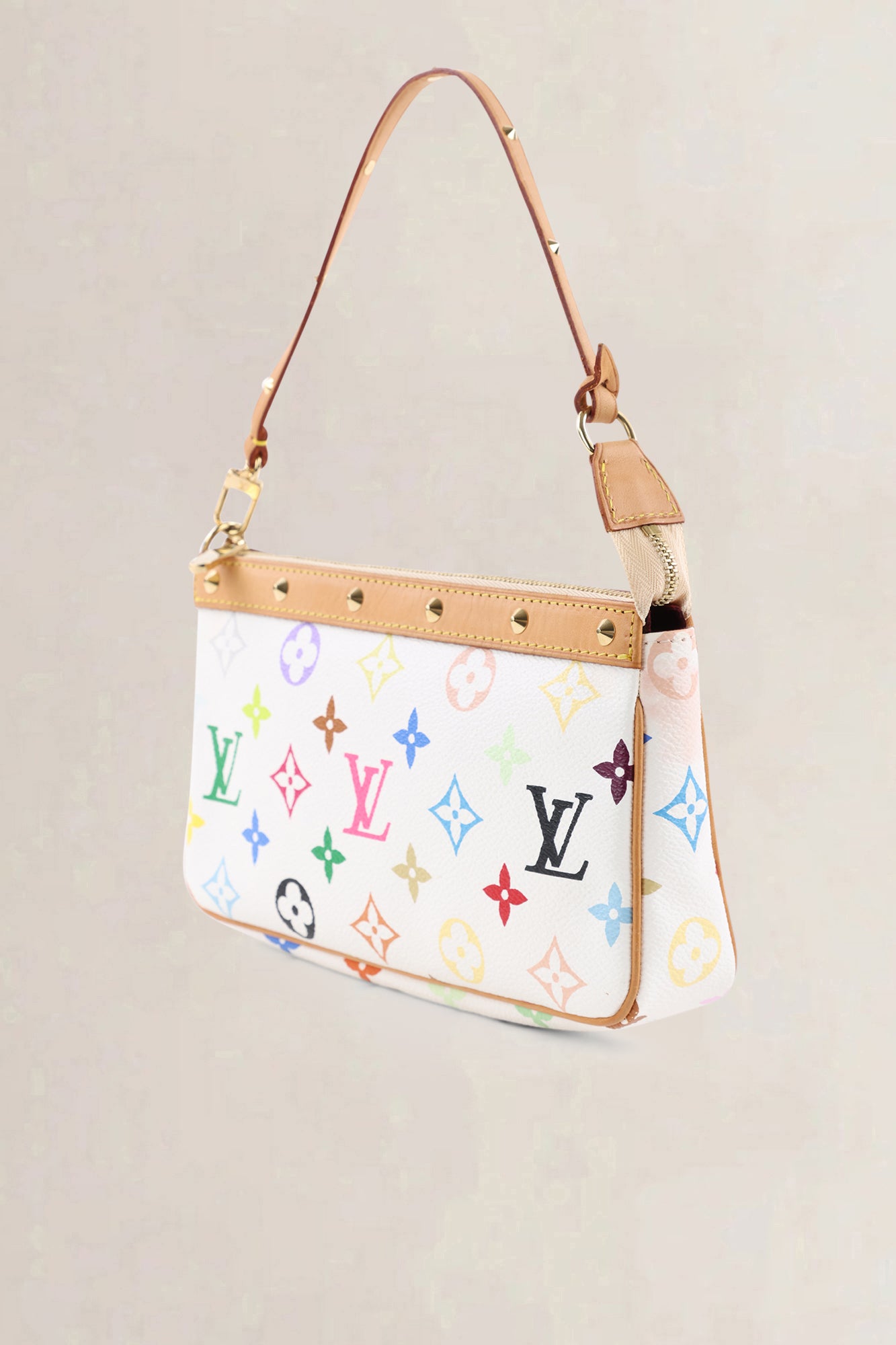 Louis Vuitton x Takashi Murakami White Monogram Multicolore Crossbody Bag