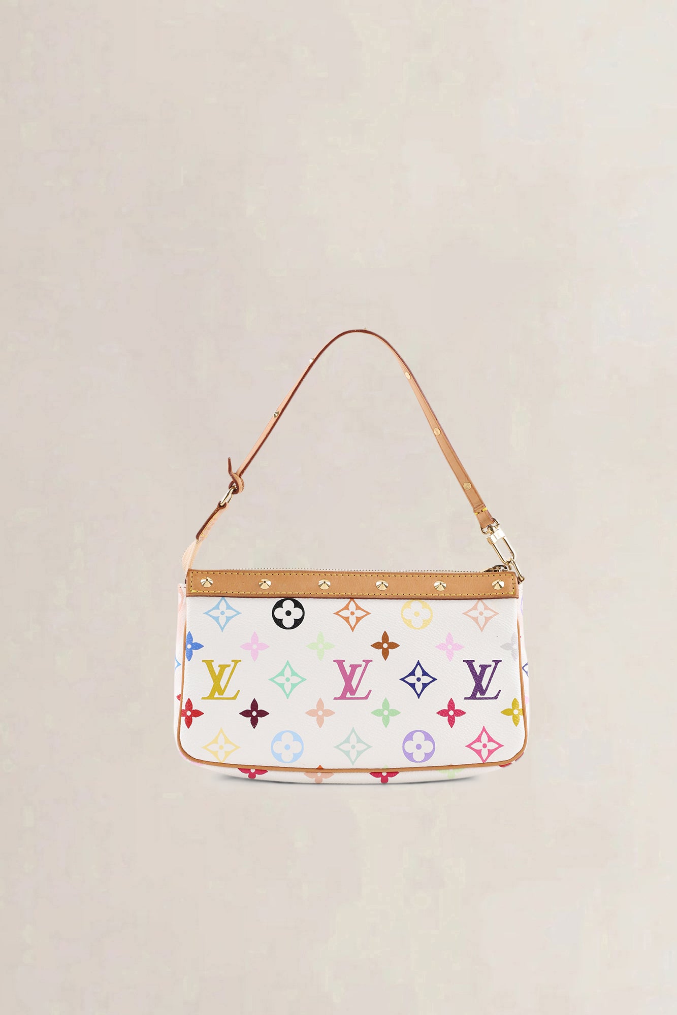 Louis Vuitton x Takashi Murakami White Monogram Multicolore Crossbody Bag