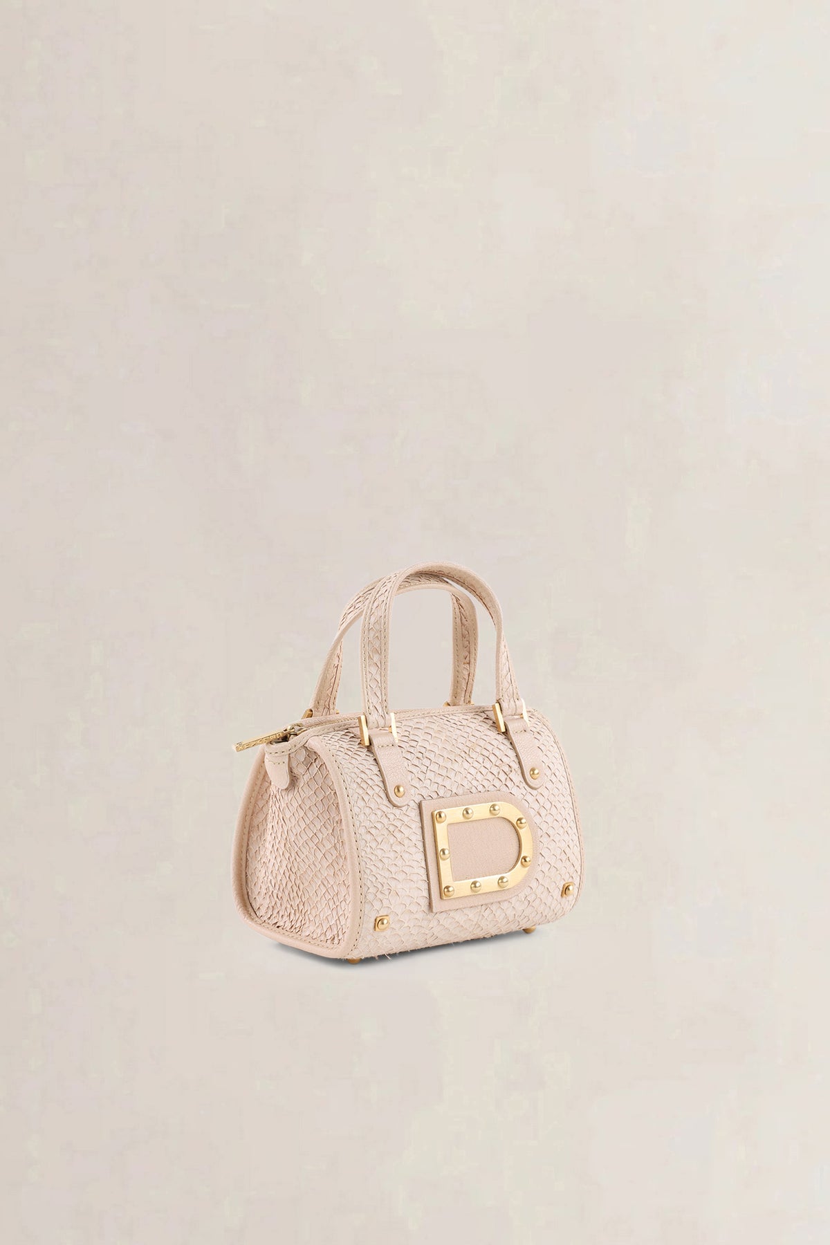 Delvaux Light Pink Le Astrid Mini Exotic Fish Skin Top Handle Bag