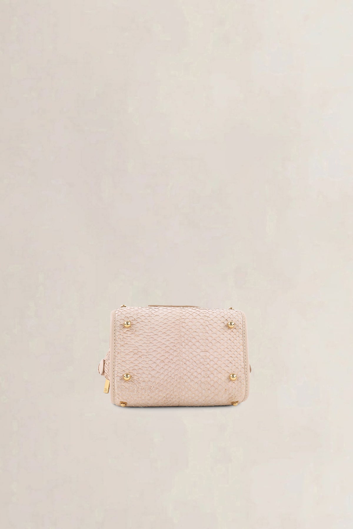 Delvaux Light Pink Le Astrid Mini Exotic Fish Skin Top Handle Bag