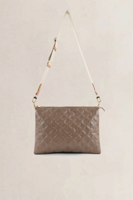 Louis Vuitton Taupe Coussin MM Crossbody Bag