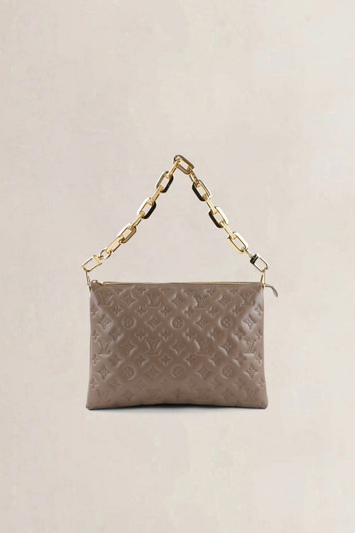 Louis Vuitton Taupe Coussin MM Crossbody Bag