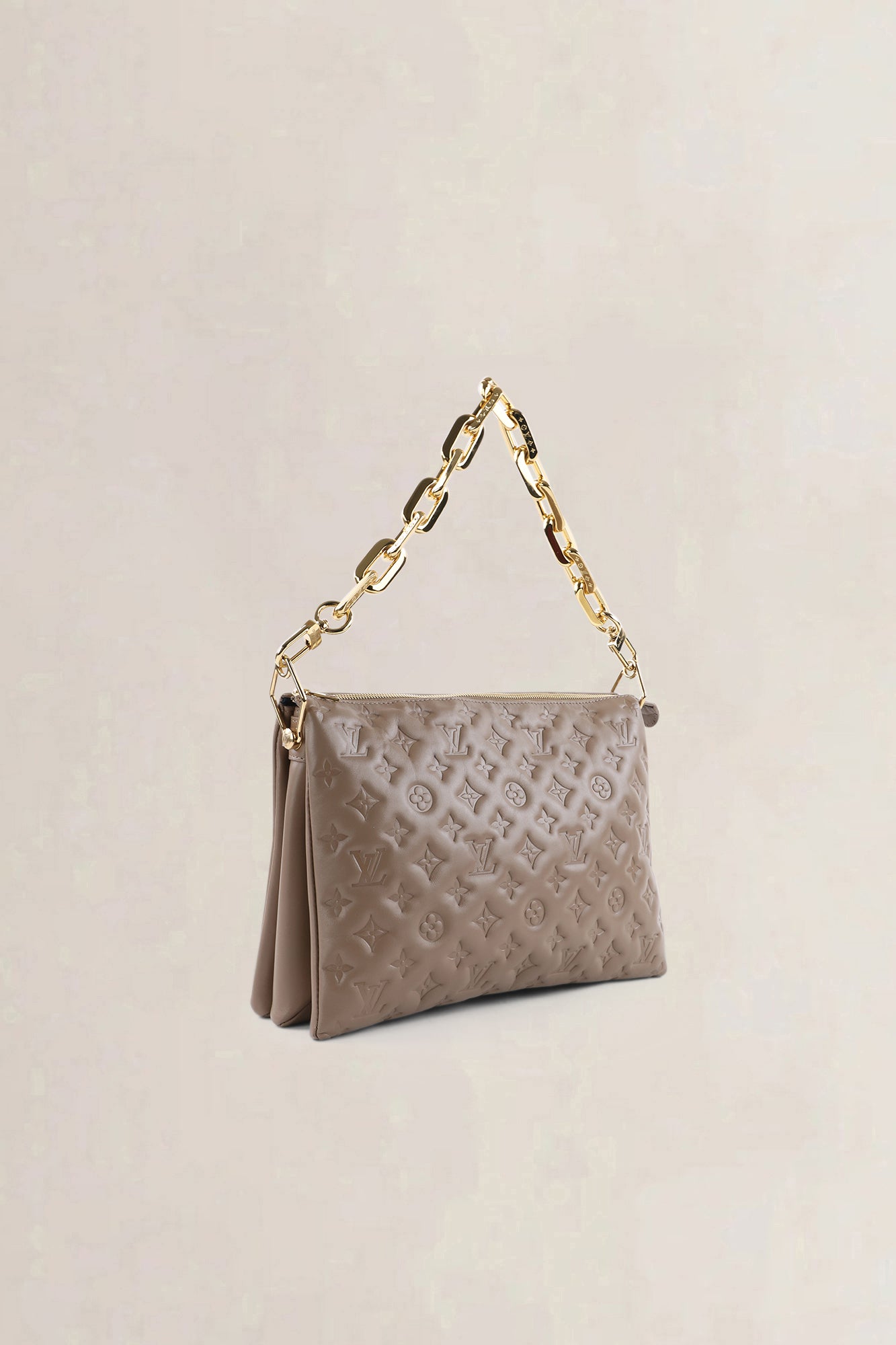 Louis Vuitton Taupe Coussin MM Crossbody Bag