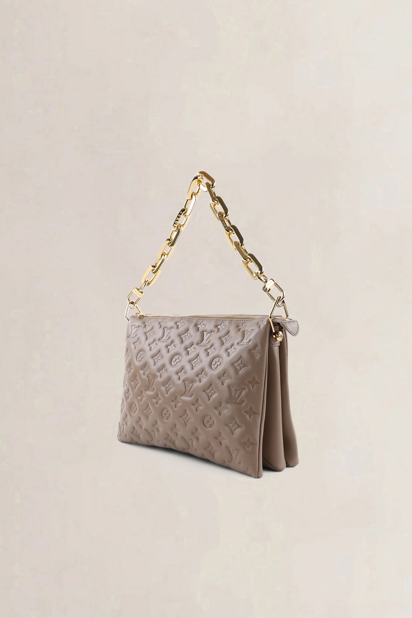Louis Vuitton Taupe Coussin MM Crossbody Bag