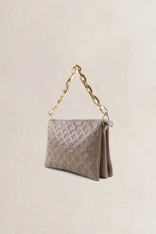 Louis Vuitton Taupe Coussin MM Crossbody Bag