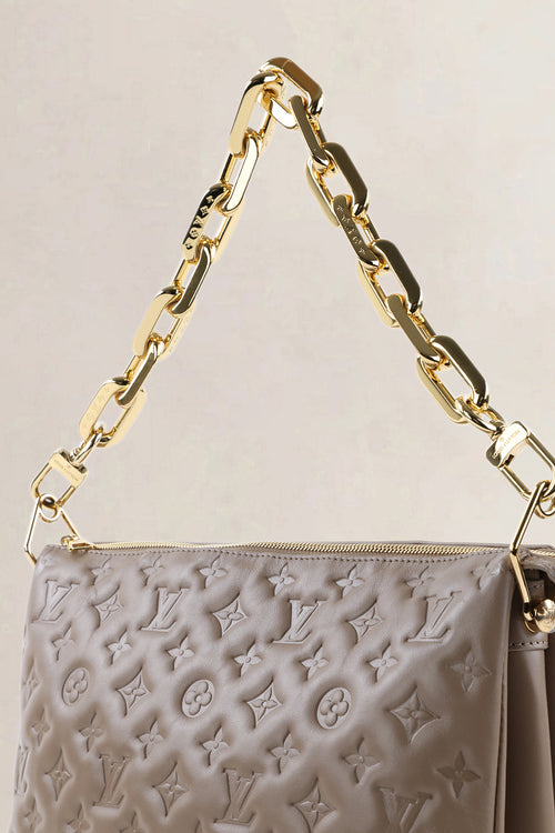 Louis Vuitton Taupe Coussin MM Crossbody Bag