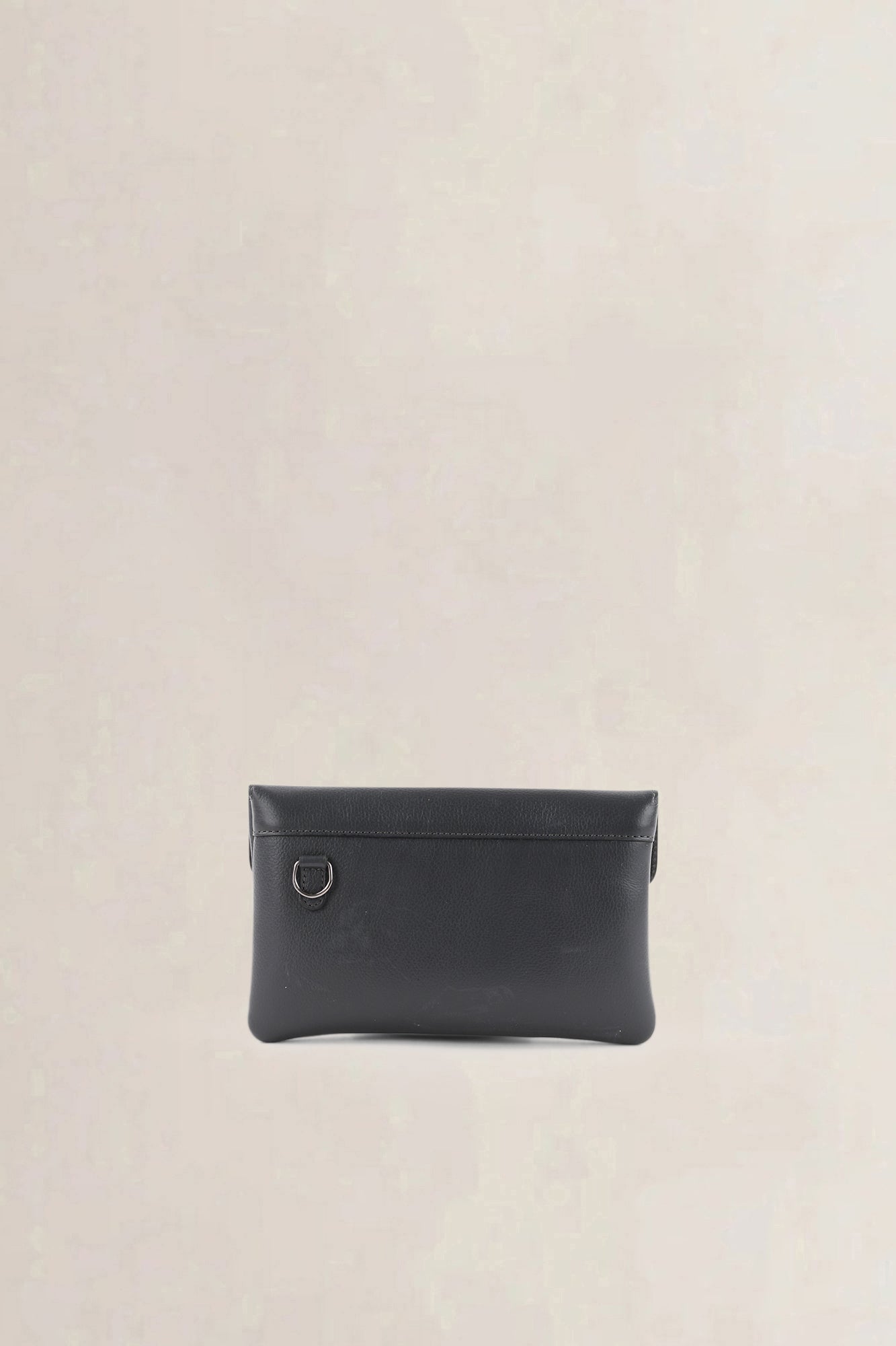 Delvaux Anthracite Pochette Diabolo Clutch