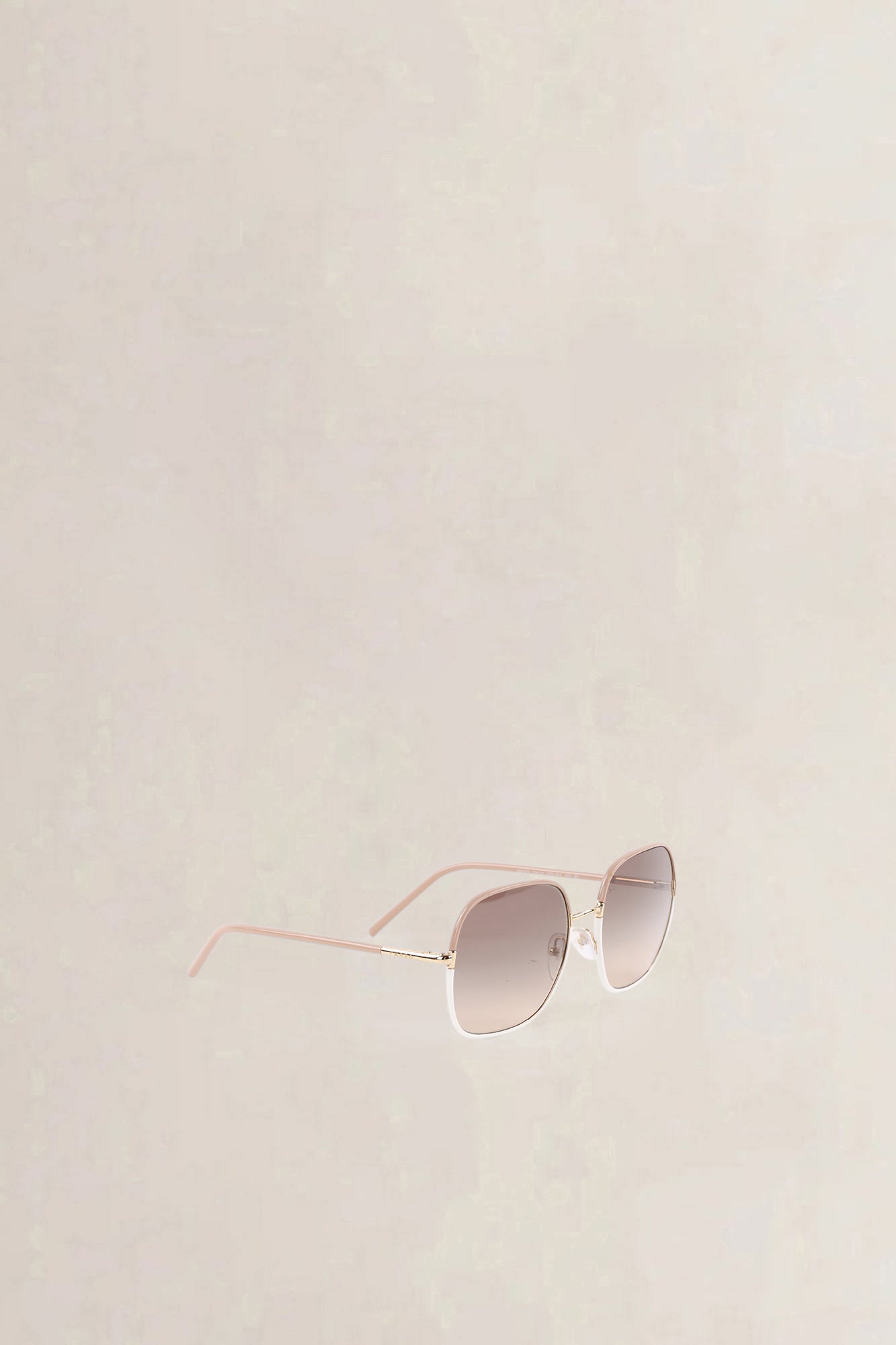 Prada White & Pink Square Sunglasses