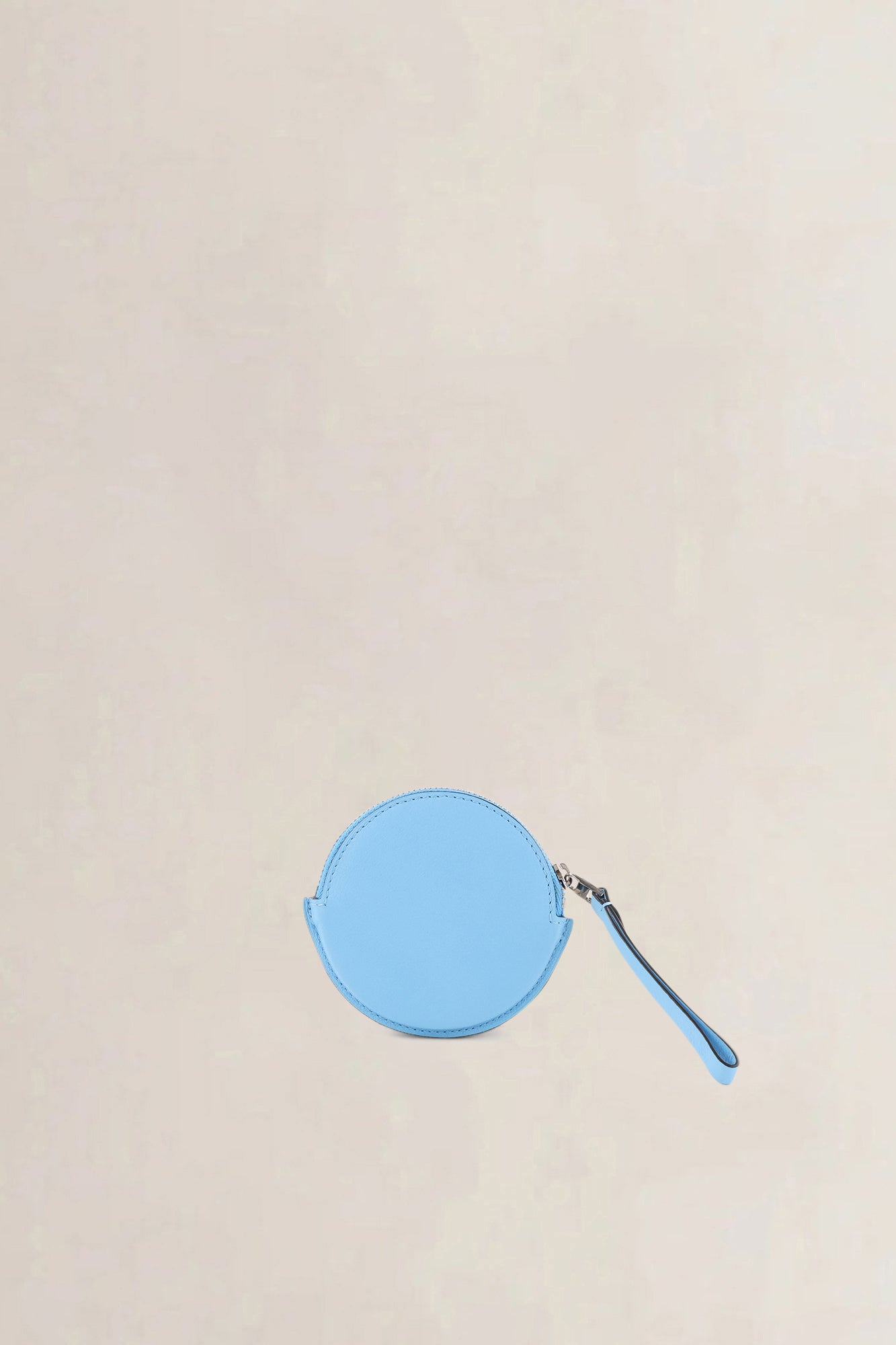 Delvaux Blue "Dans les Nuages" Round Coin Purse
