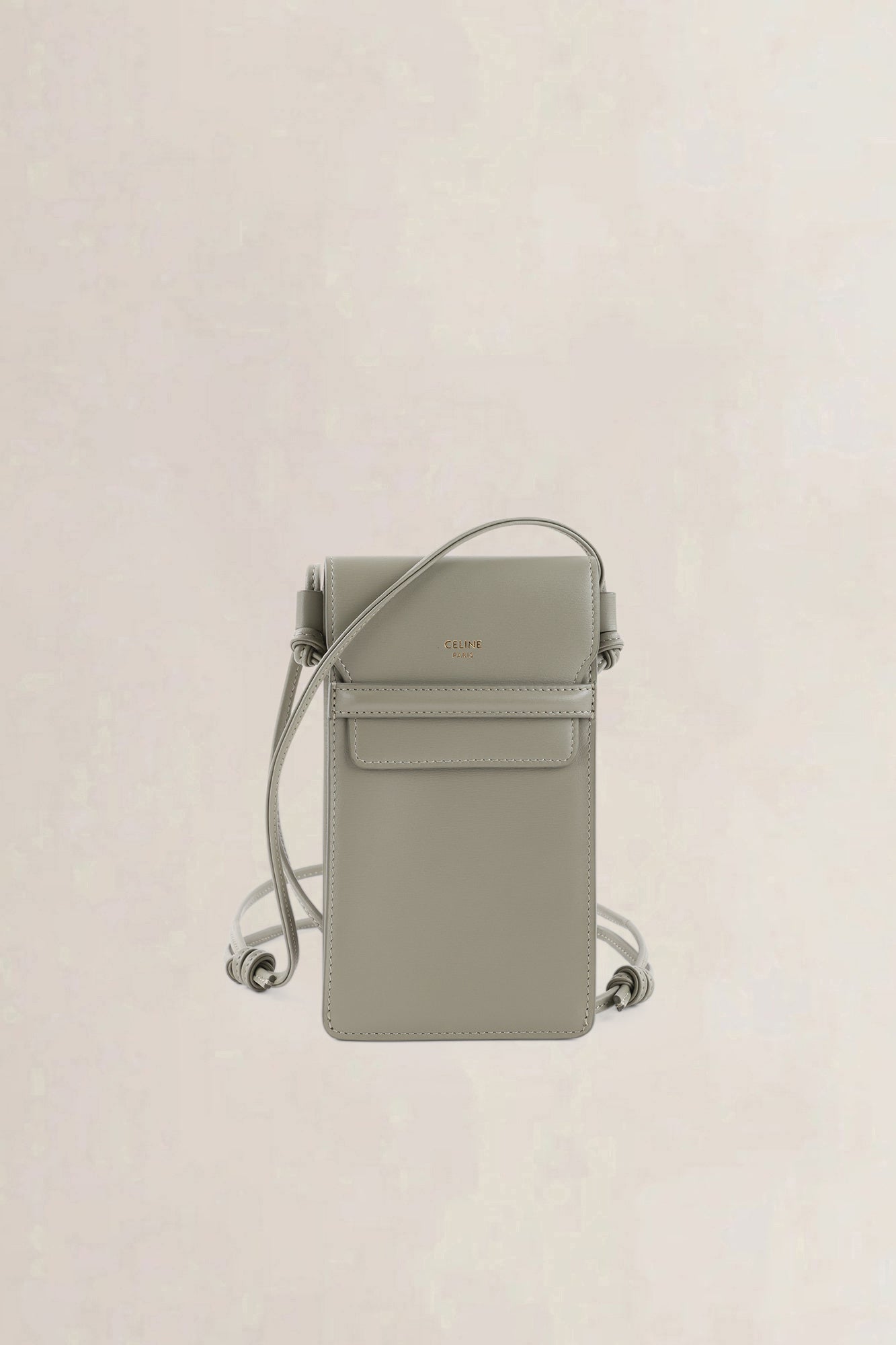 Céline Khaki Phone Pouch Crossbody Bag