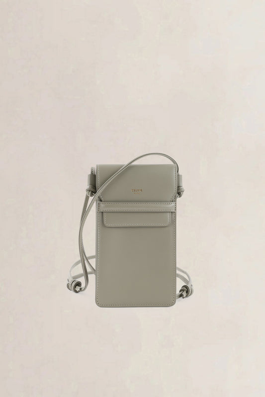 Céline Khaki Phone Pouch Crossbody Bag
