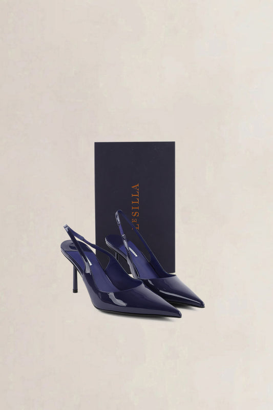 Le Silla Purple Bella Slingback Pumps