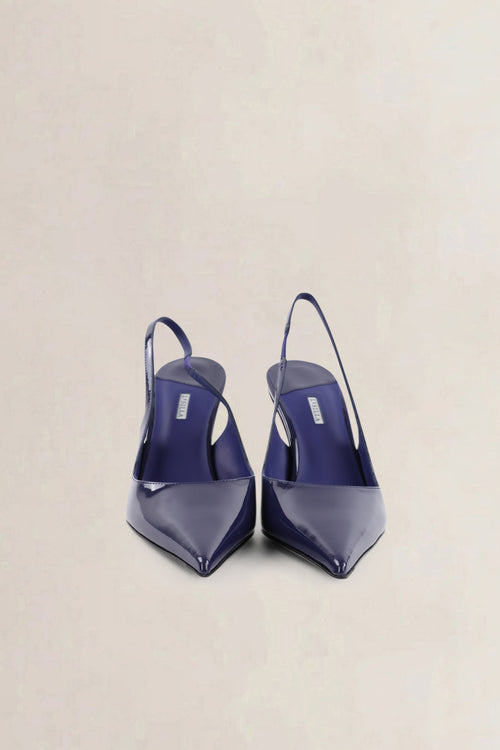 Le Silla Purple Bella Slingback Pumps