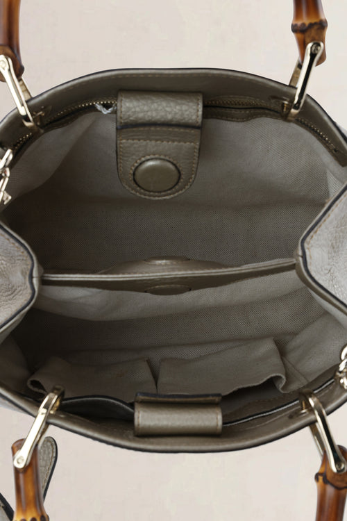 Gucci Metallic Bamboo Shoulder Bag