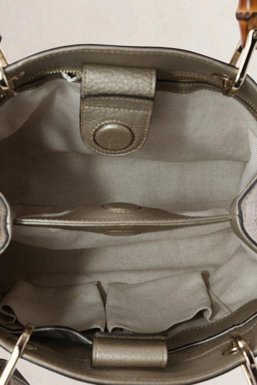 Gucci Metallic Bamboo Shoulder Bag