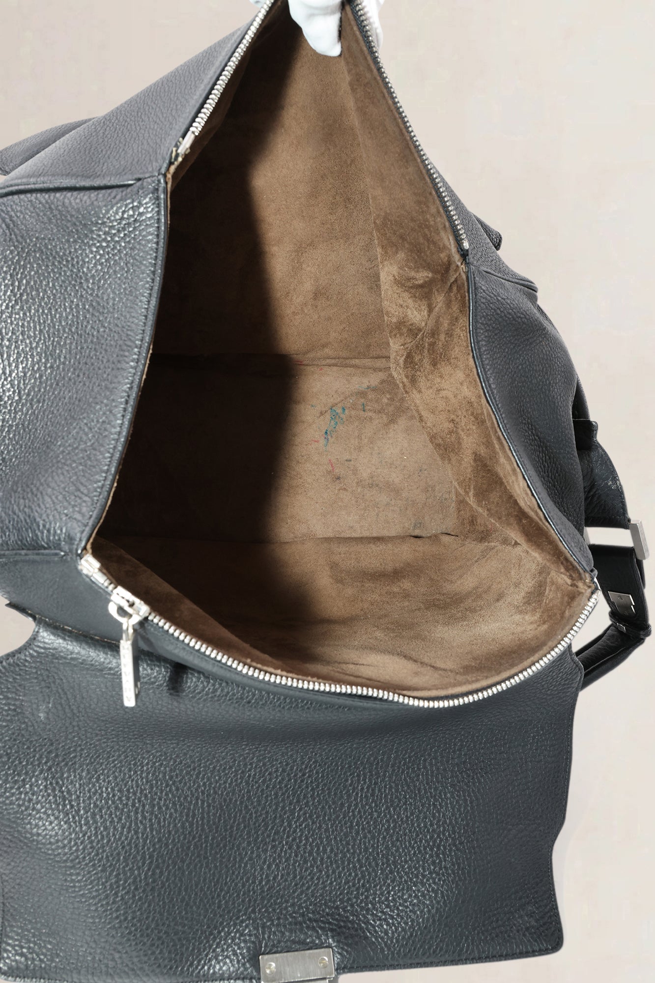 Delvaux Black Coquin Poshes Shoulder Bag
