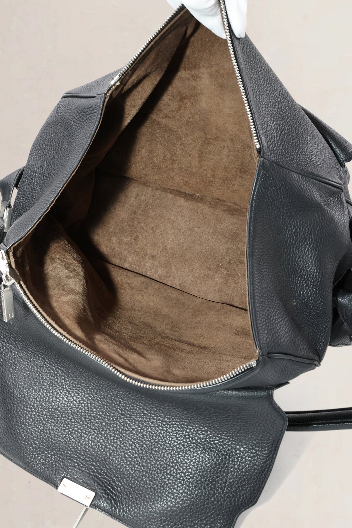 Delvaux Black Coquin Poshes Shoulder Bag
