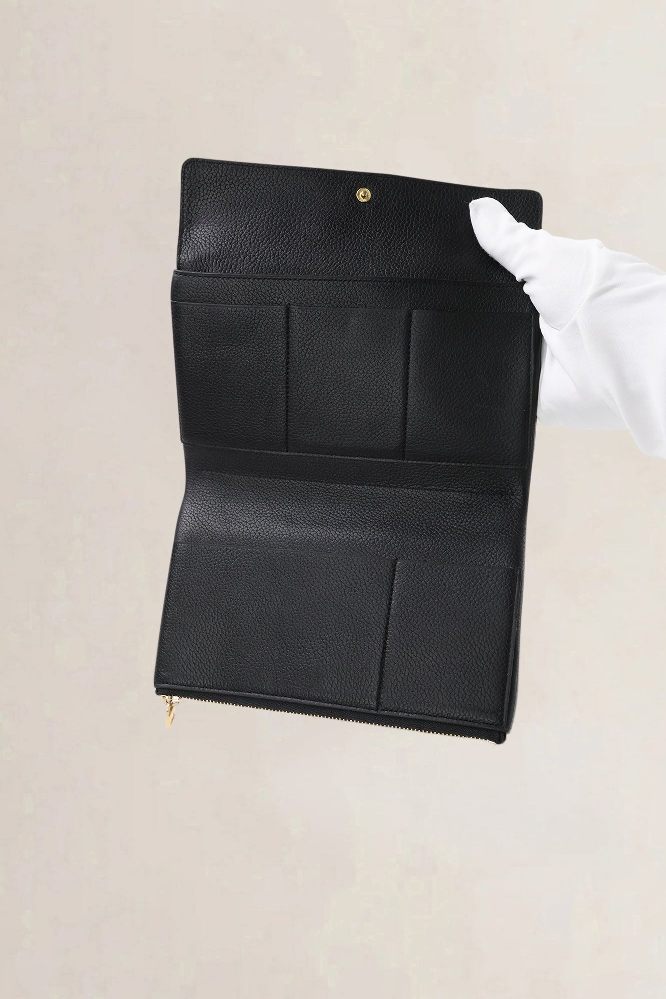 Delvaux Black Leather Wallet