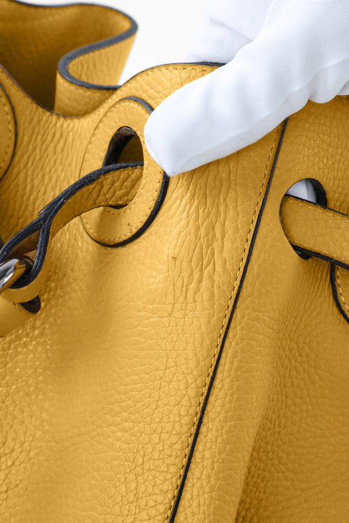 Delvaux Yellow L'Olivier Shoulder Bag