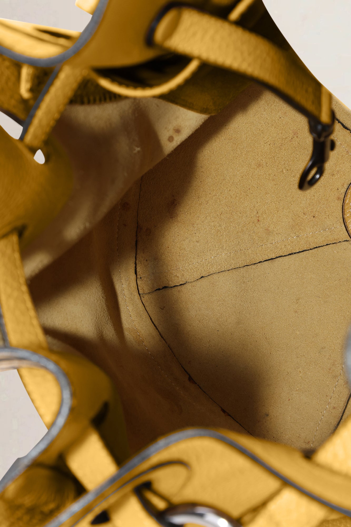 Delvaux Yellow L'Olivier Shoulder Bag