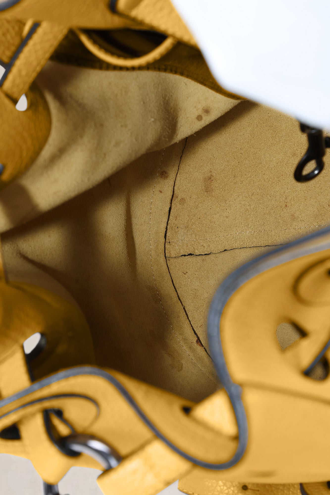 Delvaux Yellow L'Olivier Shoulder Bag