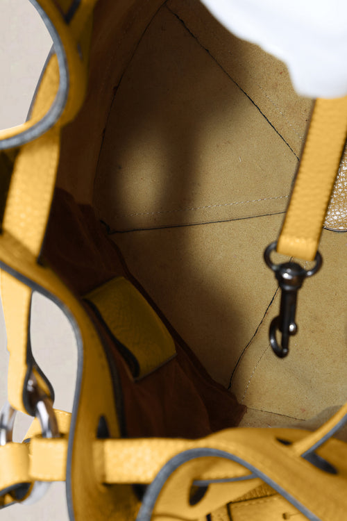 Delvaux Yellow L'Olivier Shoulder Bag
