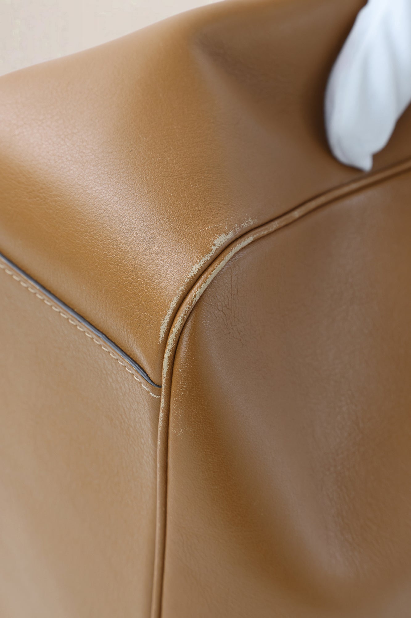 Delvaux Cognac Louise Hobo Shoulder Bag