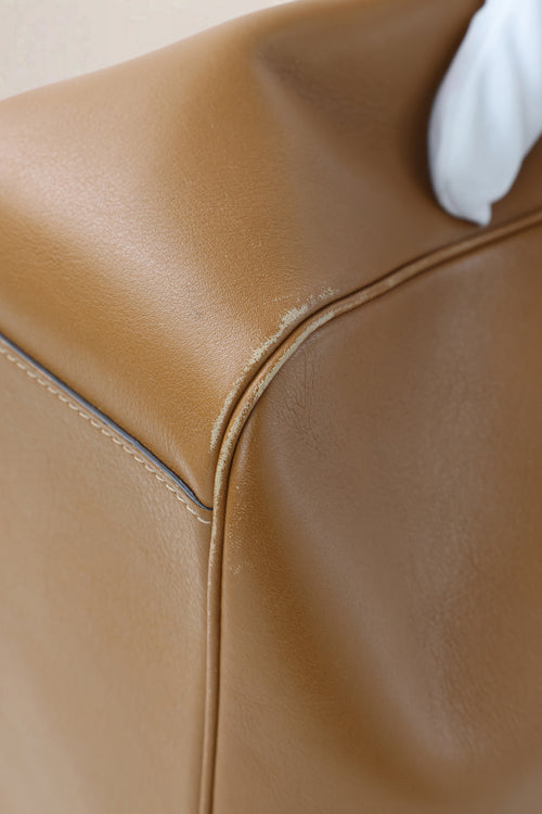 Delvaux Cognac Louise Hobo Shoulder Bag