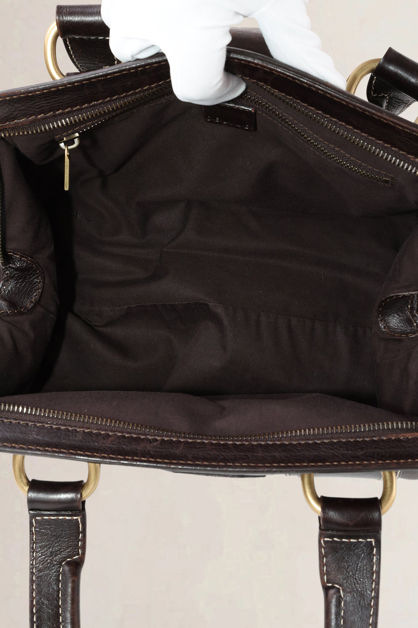 Celine Brown Ella Frame Vintage Top Handle Bag
