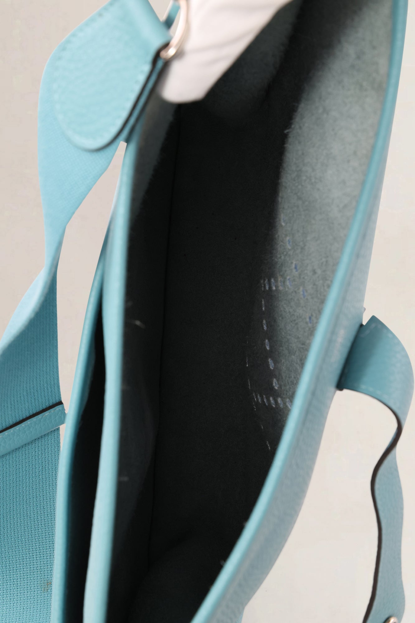 Hermès Blue Togo Evelyne GM Crossbody Bag