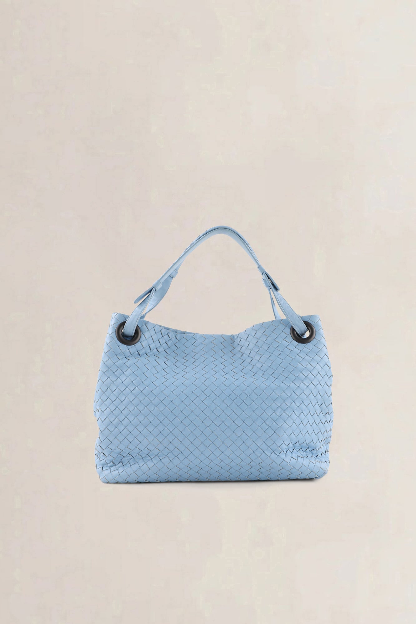 Bottega Veneta Light Blue Intrecciato Leather Garda Shoulder Bag