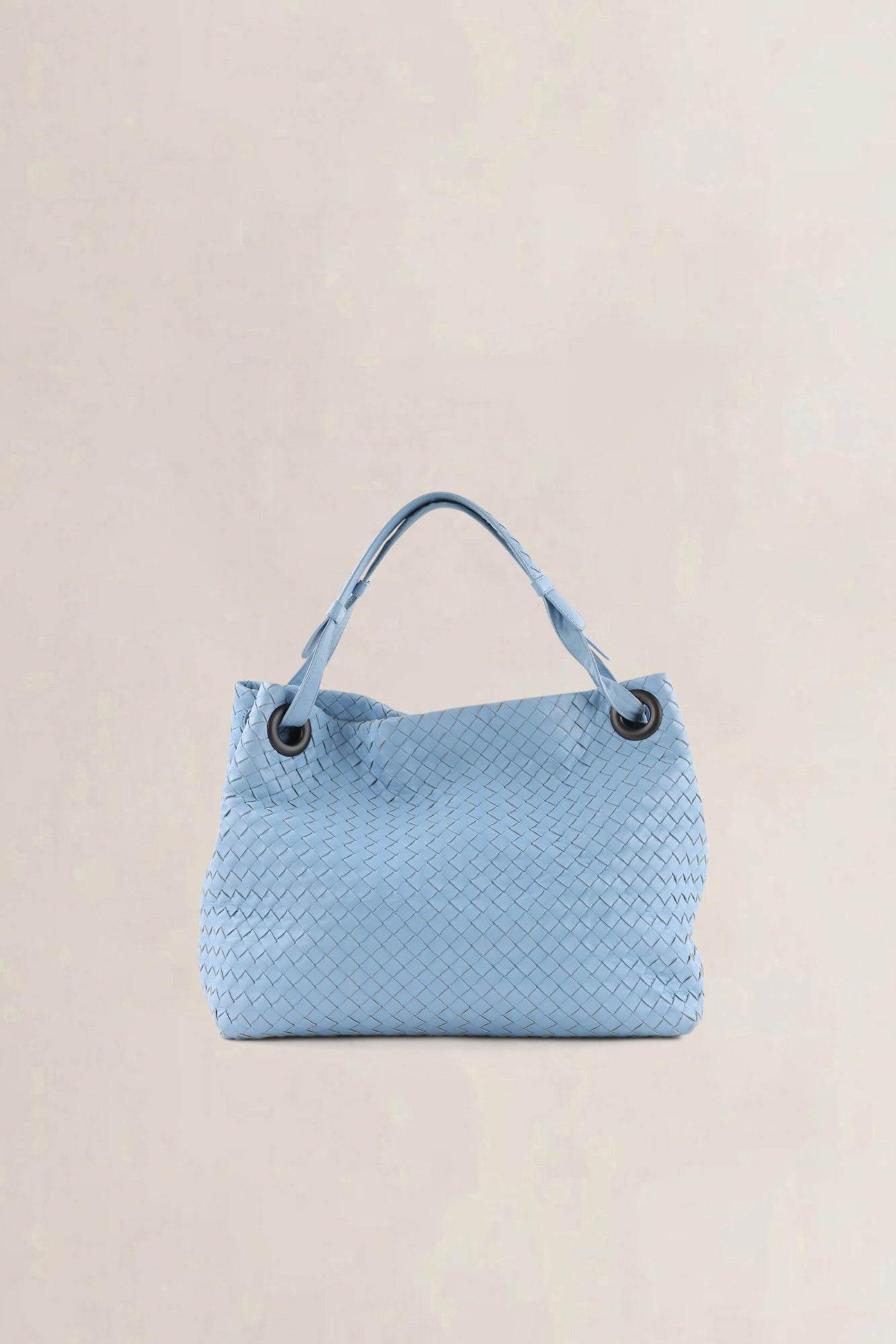 Bottega Veneta Light Blue Intrecciato Leather Garda Shoulder Bag