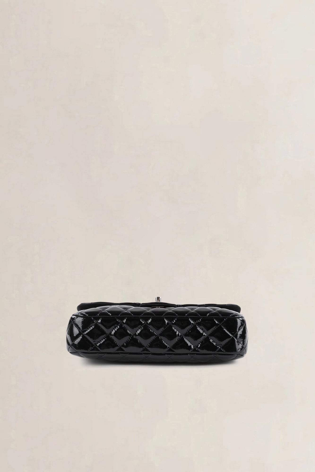 Chanel Black Patent Leather La Madrague Shoulder Bag