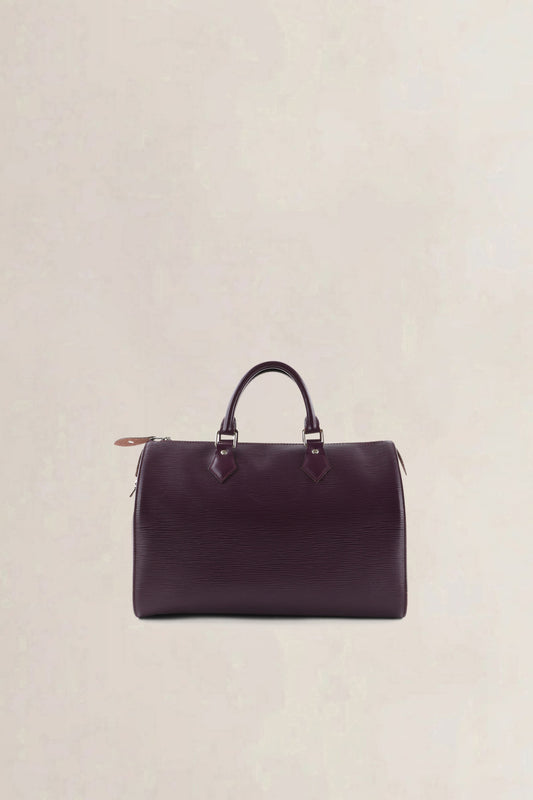 Louis Vuitton Cassis Epi Leather Speedy 35 Top Handle Bag